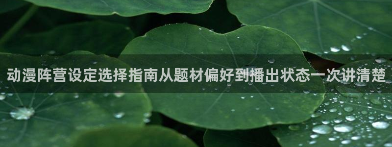 喵趣漫画热门推荐:动漫阵营设定选择指南从题材偏好到播出状态一次讲清楚配图