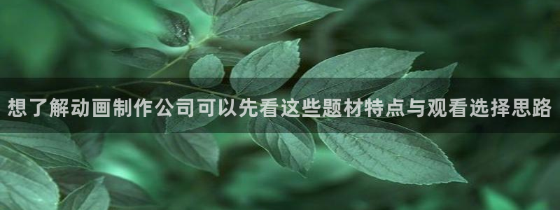 喵趣漫画阅读目录:想了解动画制作公司可以先看这些题材特点与观看选择思路配图